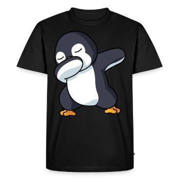 Dabbing Pingouin Pingouin Dab Pingouin Costume Garçon - T-shirt Premium bio Homme - noir - Devant - Nico (187cm)