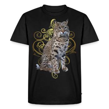 Lynx - T-shirt Premium bio Homme - noir - Devant - Nico (187cm)