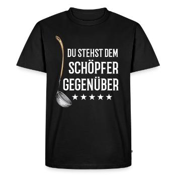 Lustiger Koch Spruch Köche Gastronomie - Männer Premium Bio T-Shirt - Schwarz - Vorne - Nico (187cm)