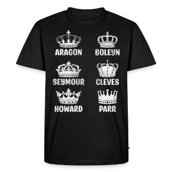 Aragon Boleyn Seymour ClevesHoward Parr - T-shirt Premium bio Homme - noir - Devant - Nico (187cm)
