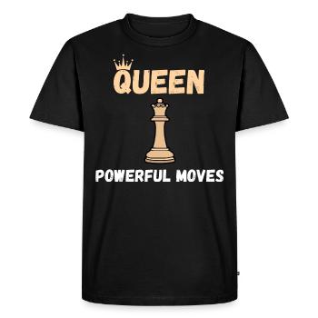 Chess Saying Gift Checkmate Queens Gambit - Men's Premium Organic T-Shirt - black - Front - Nico (187cm)