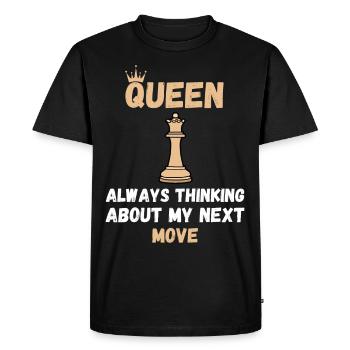 Chess Saying Gift Checkmate Queens Gambit - Men's Premium Organic T-Shirt - black - Front - Nico (187cm)