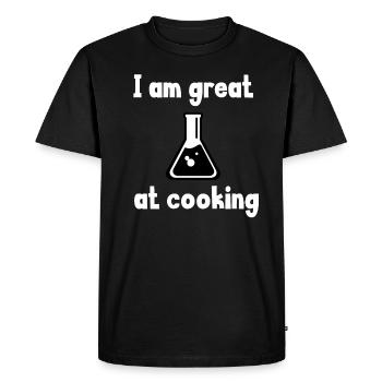 Chemist - Men's Premium Organic T-Shirt - black - Front - Nico (187cm)