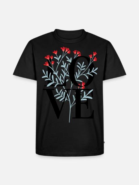 Liebe und langsameres Design - Männer Premium Bio T-Shirt -