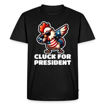 Cluck pour l’élection présidentielle américaine - T-shirt Premium bio Homme - noir - Devant - Nico (187cm)