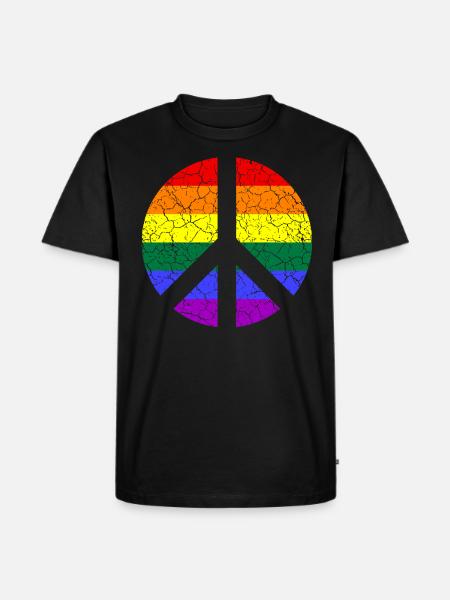 LGBTQ Love Pride CSD - Männer Premium Bio T-Shirt - Schwarz