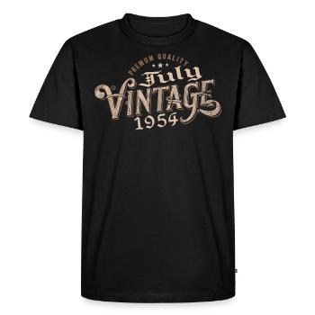 Cadeau Juillet 1954 Anniversaire Juillet 1954 July - T-shirt Premium bio Homme - noir - Devant - Nico (187cm)