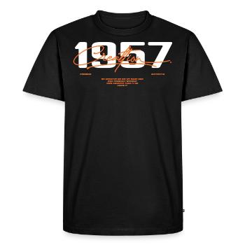 1957 Vintage Rétro 1957 Cadeau D'anniversaire 1957 - T-shirt Premium bio Homme - noir - Devant - Nico (187cm)