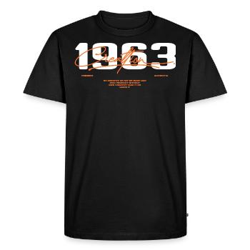 1963 Vintage Retro 1963 Birthday Gift 1963 - Men's Premium Organic T-Shirt - black - Front - Nico (187cm)