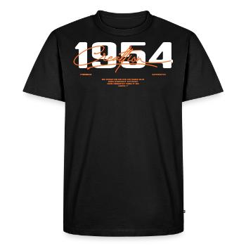 1954 Vintage Retro 1954 Birthday Gift 1954 - Men's Premium Organic T-Shirt - black - Front - Nico (187cm)