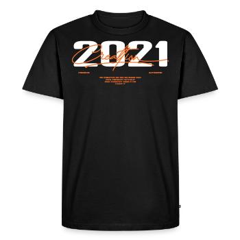 2021 Vintage Rétro 2021 Cadeau D'anniversaire 2021 - T-shirt Premium bio Homme - noir - Devant - Nico (187cm)