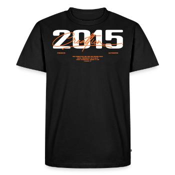 2015 Vintage Rétro 2015 Cadeau D'anniversaire 2015 - T-shirt Premium bio Homme - noir - Devant - Nico (187cm)