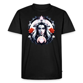 Beautiful Mysterious Women - Men's Premium Organic T-Shirt - black - Front - Nico (187cm)