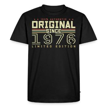 Original 1976 Cadeau Anniversaire 1976 Rétro 1976 - T-shirt Premium bio Homme - noir - Devant - Nico (187cm)