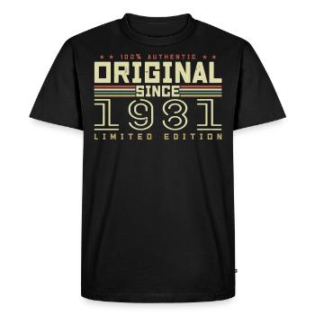 Original 1981 Cadeau Anniversaire 1981 Rétro 1981 - T-shirt Premium bio Homme - noir - Devant - Nico (187cm)