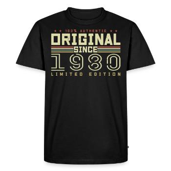 Original 1980 Cadeau Anniversaire 1980 Rétro 1980 - T-shirt Premium bio Homme - noir - Devant - Nico (187cm)
