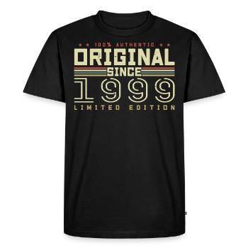 Original 1999 Cadeau Anniversaire 1999 Rétro 1999 - T-shirt Premium bio Homme - noir - Devant - Nico (187cm)