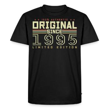 Original 1995 Cadeau Anniversaire 1995 Rétro 1995 - T-shirt Premium bio Homme - noir - Devant - Nico (187cm)
