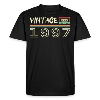 1997 Original 1997 Retro Birthday Gift 1997 - Men's Premium Organic T-Shirt - black - Front - Nico (187cm)