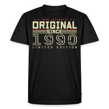 Original 1990 Cadeau Anniversaire 1990 Rétro 1990 - T-shirt Premium bio Homme - noir - Devant - Nico (187cm)