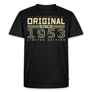 Original 1953 Cadeau Anniversaire 1953 Rétro 1953 - T-shirt Premium bio Homme - noir - Devant - Nico (187cm)