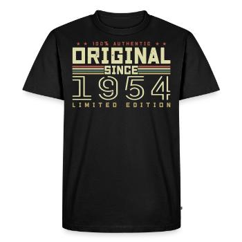 Original 1954 Birthday Gift 1954 Retro 1954 - Men's Premium Organic T-Shirt - black - Front - Nico (187cm)
