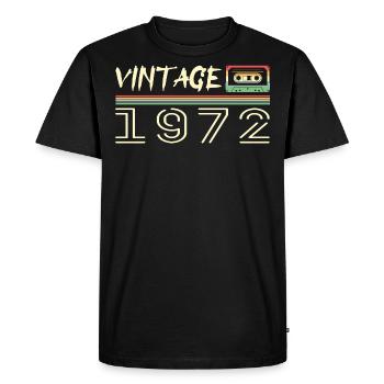 1972 Original 1972 Rétro Cadeau Anniversaire 1972 - T-shirt Premium bio Homme - noir - Devant - Nico (187cm)