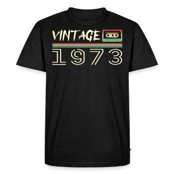 1973 Original 1973 Retro Gift Birthday 1973 - Men's Premium Organic T-Shirt - black - Front - Nico (187cm)