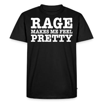 Rage Makes Me Feel Pretty, Humor Saying, Sarcastic - T-shirt Premium bio Homme - noir - Devant - Nico (187cm)