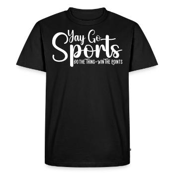 Yay Go Sports Do the Thing Win The Points - T-shirt Premium bio Homme - noir - Devant - Nico (187cm)