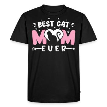 Best Cat Mom Ever Funny Mothers Day - Cute Cat - T-shirt Premium bio Homme - noir - Devant - Nico (187cm)