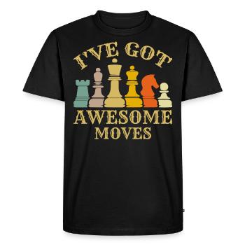 I ve Got Awesome Moves - Men's Premium Organic T-Shirt - black - Front - Nico (187cm)