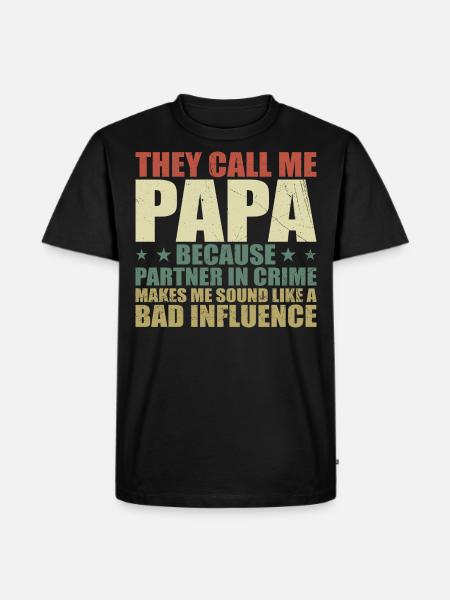 Perfect Gift for Dad - Men's Premium Organic T-Shirt - black