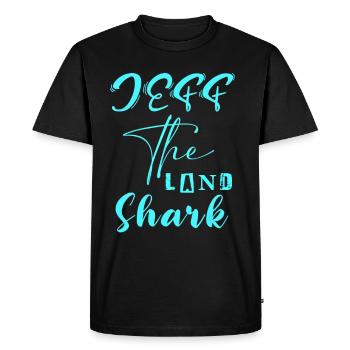 Jeff le requin de la terre - T-shirt Premium bio Homme - noir - Devant - Nico (187cm)