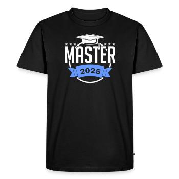 Master 2025 Diplôme de Master Graduation - T-shirt Premium bio Homme - noir - Devant - Nico (187cm)