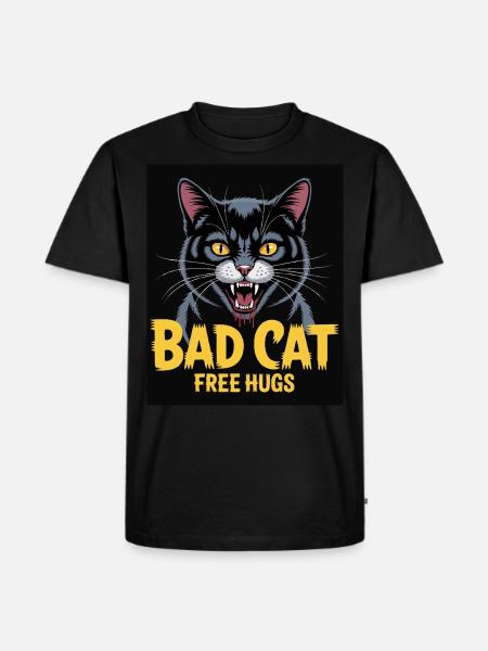 Chat Câlin Mortel - T-shirt Premium bio Homme - noir