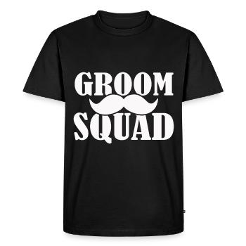 Bride Groom Party Marriage Wedding - Men's Premium Organic T-Shirt - black - Front - Nico (187cm)