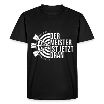 Funny Darts and Darts Gifts for Darts Players - Men's Premium Organic T-Shirt - black - Front - Nico (187cm)