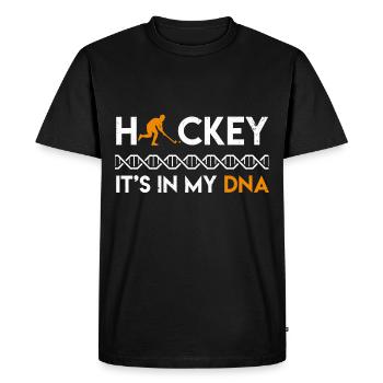 THEN field field hockey gift field field hockey player gifts - Men's Premium Organic T-Shirt - black - Front - Nico (187cm)