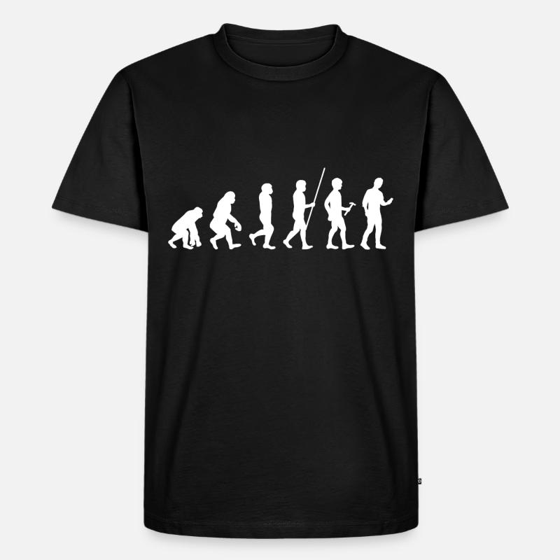 Evolution Smartphone Generation - Men's Premium Organic T-Shirt - black