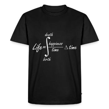 C’est un dicton de maths - T-shirt Premium bio Homme - noir - Devant - Nico (187cm)