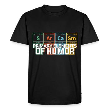 T-shirt Smart Mathematics de l’Université des Sciences - T-shirt Premium bio Homme - noir - Devant - Nico (187cm)