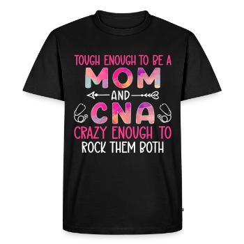 Certified Nursing Assistant World's Best Mom Tag - Men's Premium Organic T-Shirt - black - Front - Nico (187cm)