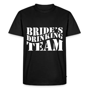 Mariage mariée marié Bachelor Bachelorette Party - T-shirt Premium bio Homme - noir - Devant - Nico (187cm)