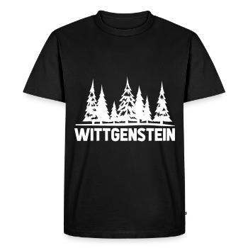 Wittgenstein - Men's Premium Organic T-Shirt - black - Front - Nico (187cm)