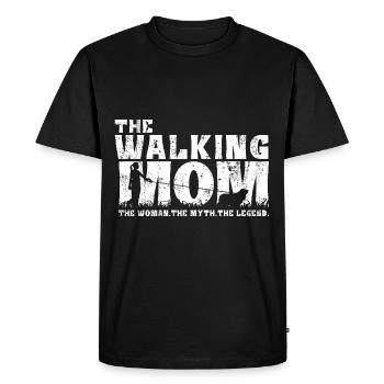 Sussex Spaniel Maman Mama Maîtresse Chien Maman Walking - T-shirt Premium bio Homme - noir - Devant - Nico (187cm)