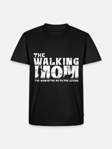 Sussex Spaniel Mom Mama Frauchen Hundemama Walking - Männer Premium Bio T-Shirt - Schwarz
