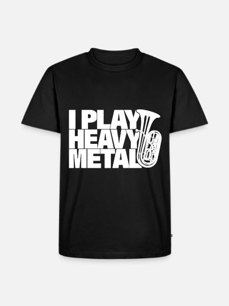 Tuba - Männer Premium Bio T-Shirt - Schwarz