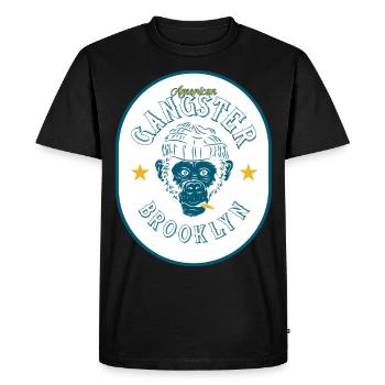 Brooklyn Gangsters - T-shirt Premium bio Homme - noir - Devant - Nico (187cm)