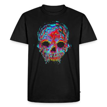 Méga Crâne - T-shirt Premium bio Homme - noir - Devant - Nico (187cm)